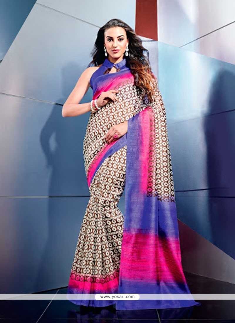 Miraculous Multicolor Art Silk Casual Saree