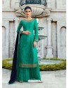 Trendy Sea Green Designer Embroidered Salwar Suit