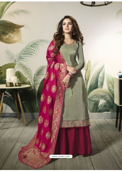 Fabulous Green Designer Embroidered Salwar Suit