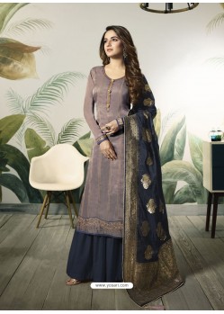 Ravishing Purple Designer Embroidered Salwar Suit