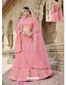 Awesome Pink Heavy Embroidered Lehenga Choli