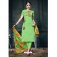 Awesome Sea Green Embroidered Straight Salwar Suit