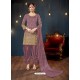 Marvellous Brown Designer Embroidered Salwar Suit