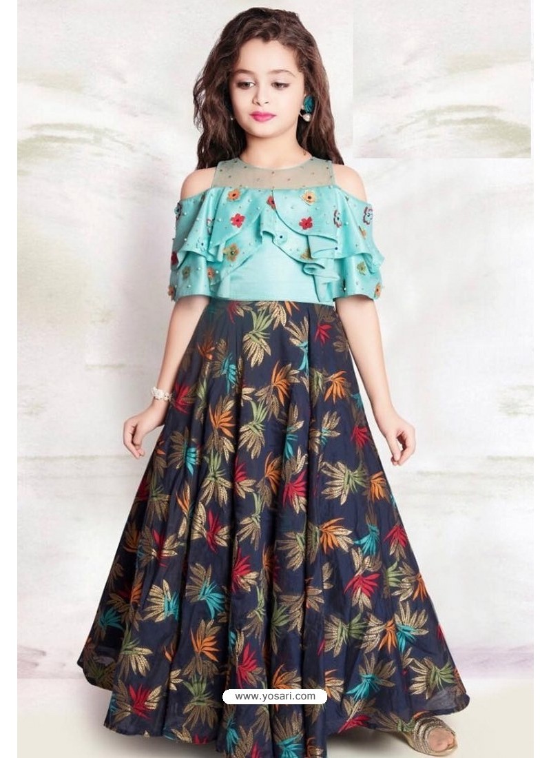 Girl Kids Party Wear Gown Dress with Bell Sleeves at Rs 875 in Mumbai