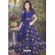 Royal Blue Party Wear Gown for Girls