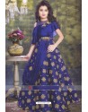 Royal Blue Party Wear Gown for Girls