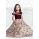 Hot Maroon Party Wear Gown for Girls