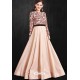 Stylish Light Peach Party Wear Gown for Girls