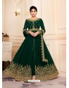 Fabulous Green Embroidery Designer Anarkali Suit