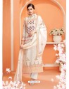 Ravishing Off White Embroidered Palazzo Salwar Suit