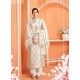 Awesome Off White Embroidered Palazzo Salwar Suit