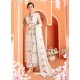 Awesome Off White Embroidered Palazzo Salwar Suit