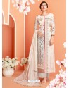 Ravishing Off White Embroidered Palazzo Salwar Suit