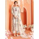 Fabulous Off White Embroidered Palazzo Salwar Suit