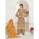 Ravishing Beige Embroidered Palazzo Salwar Suit