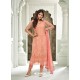 Fabulous Peach Designer Straight Salwar Suit