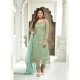 Ravishing Sky Blue Designer Straight Salwar Suit