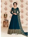 Ravishing Teal Blue Designer Anarkali Suit