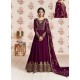 Scintillating Medium Violet Designer Anarkali Suit