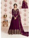 Scintillating Medium Violet Designer Anarkali Suit