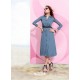 Ravishing Blue Designer Readymade Kurti