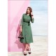 Scintillating Green Designer Readymade Kurti