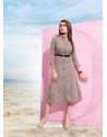 Astonishing Brown Designer Readymade Kurti