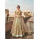 Awesome Peach Embroidered Designer Anarkali Suit