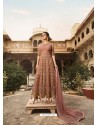 Scintillating Beige Designer Anarkali Suit