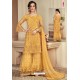 Fabulous Yellow Designer Palazzo Salwar Suits