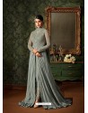 Ravishing Dark Grey Designer Anarkali Suit