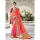 Red Silk Stone Worked Party Wear Saree