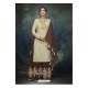 Coffee And Cream Georgette Heavy Embroidered Designer Sharara Suit