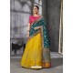 Yellow And Rani Silk Wedding Designer Lehenga Choli