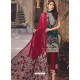 Ravishing Green Embroidered Straight Salwar Suit