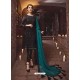 Scintillating Black Embroidered Straight Salwar Suit