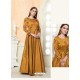 Glossy Gold Party Wear Gown for Girls