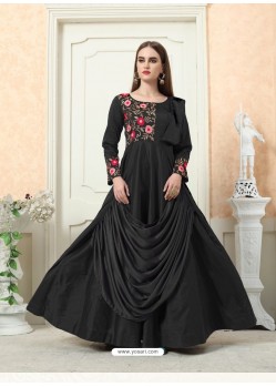 Sizzling Black Party Wear Gown for Girls