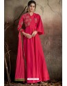 Stylish Magenta Party Wear Gown for Girls