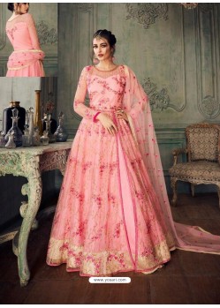 Fabulous Pink Designer Anarkali Suit