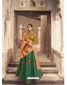 Awesome Green Heavy Embroidered Designer Lehenga Choli