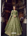 Ravishing Green Embroidered Designer Salwar Suit