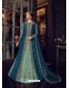 Fabulous Blue Embroidered Designer Salwar Suit