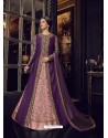 Fabulous Purple Embroidered Designer Salwar Suit