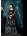 Fabulous Black Embroidered Designer Anarkali Suit