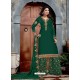 Ravishing Green Embroidered Designer Salwar Suit