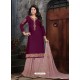 Trendy Purple Embroidered Designer Salwar Suit