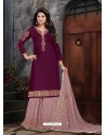 Trendy Purple Embroidered Designer Salwar Suit