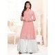 Peach South Cotton Readymade Kurti With Palazzo