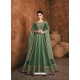 Mehendi Heavy Rayon Gold Fancy Embroidered Anarkali Suit